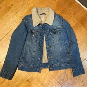 Kids Heavy Jean Jacket with Sherpa Lining